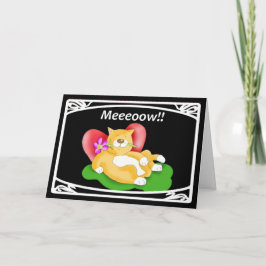 Meeooow!! seien Sie mein Valentinsgruß Feiertagskarte