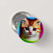 Meeow! 3 cm Abzeichen Button (Vorne & Hinten)