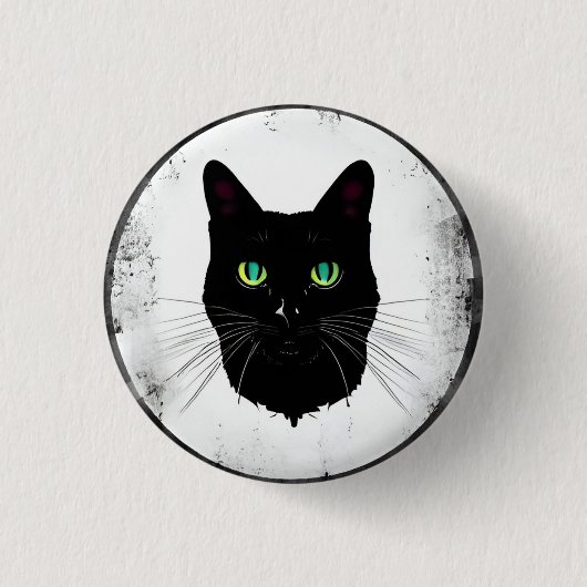 Meeow! 3 cm Abzeichen Button (Vorderseite)