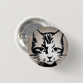 Meeow! 3 cm Abzeichen Button (Vorne & Hinten)