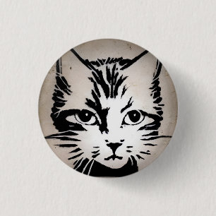 Meeow! 3 cm Abzeichen Button