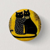 Meeow! 3 cm Abzeichen Button (Vorderseite)