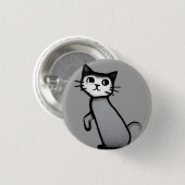 Meeow! 3 cm Abzeichen Button (Vorne & Hinten)