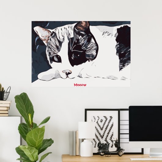 Meeow Cat Poster (Heimbüro)