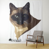 Meeow Cat Tapestry Wandteppich (Beispiel)