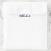 Meep-Aufkleber Runder Aufkleber (Tasche)