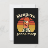 Meepers werden meepen dankeskarte (Vorderseite)