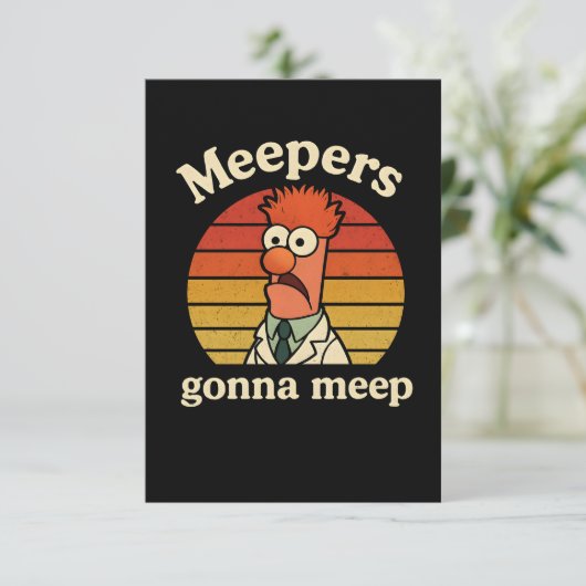 Meepers werden meepen dankeskarte (Stehend Vorderseite)