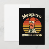 Meepers werden meepen dankeskarte (Vorne/Hinten)