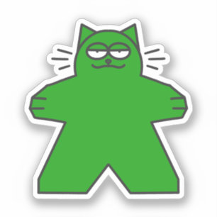 Meeple Cat Sticker