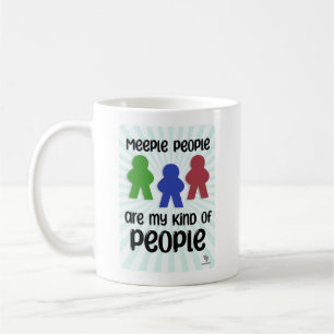 Meeple Leute Spaß Brettspiel Lebensmotto Kaffeetasse