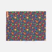 Meeple Muster-Decke Fleecedecke (Vorderseite (Horizontal))