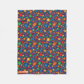 Meeple Muster-Decke Fleecedecke (Vorderseite)