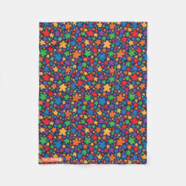 Meeple Muster-Decke Fleecedecke