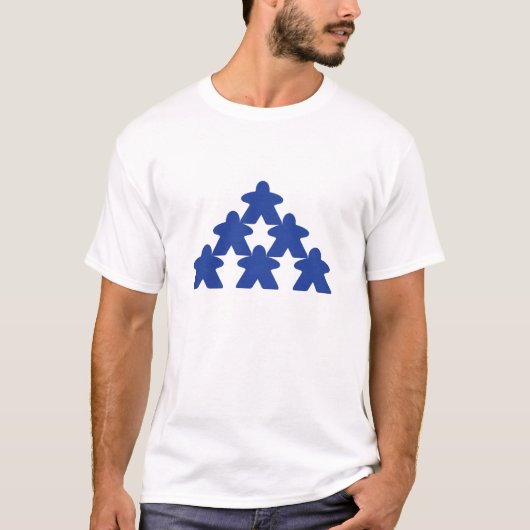 Meeple Pyramide-T - Shirt (Vorderseite)