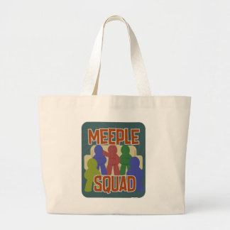 Meeple Squad Fun Boardgame Night Slogan Jumbo Stoffbeutel