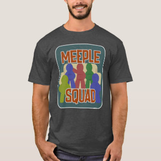 Meeple Squad Fun Boardgame Night Slogan T-Shirt