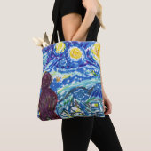 Meeple Starry Night Board Spielkunst Spaß Tasche (Von Nahem)