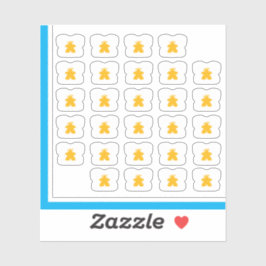 Meeple T-Shirt Stickers - Angel Meeples Aufkleber