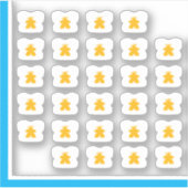 Meeple T-Shirt Stickers - Angel Meeples Aufkleber (Vorderseite)