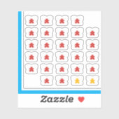 Meeple T-Shirt Stickers - Devil Meeples Aufkleber (Blatt)