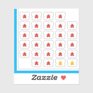 Meeple T-Shirt Stickers - Devil Meeples Aufkleber