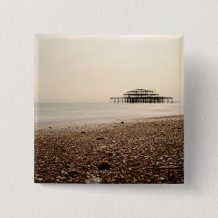 Meer an Brighton-Strand Button