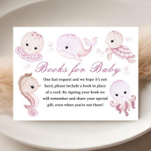 Meer Baby Shower Mädchen Rosa Bücher für Baby 