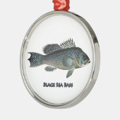 Meer-Baß Silbernes Ornament (Links)