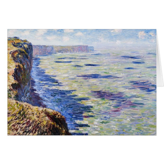 Meer bei Fecamp, Ansicht von den Klippen, 1881 (Vorderseite (Horizontal))