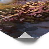 Meer bei Sonnenaufgang Ölgemälde Poster (Ecke)