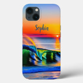 Meer bei Sonnenuntergang Case-Mate iPhone Hülle (Rückseite)