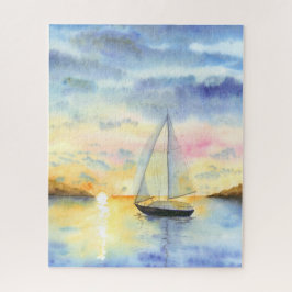 Meer bei Sonnenuntergang Puzzle