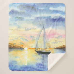 Meer bei Sonnenuntergang Sherpadecke
