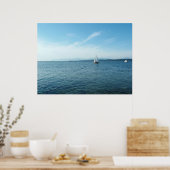 Meer, Boote und Himmel Poster (Küche)