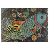 Meer Der aromatische Mosaikfisch Schneidebrett (Vorderseite)