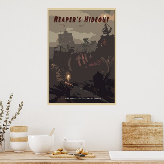 Meer der Diebe Sensenmänner Hideout Poster (Küche)