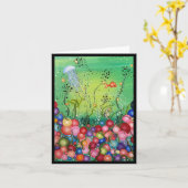 Meer der Farbe - Karte, blau Karte (Gelbe Blume)