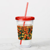 Meer der feuerischen Blume Acryltrinkbecher (Rückseite)