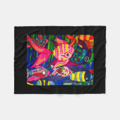 Meer der Fische Fleecedecke (Vorderseite (Horizontal))