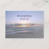 Meer der Liebe | Beach Sunset Starfish Hochzeit Begleitkarte (Vorderseite)