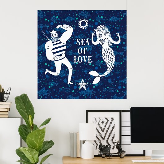 Meer der Liebe Poster (Heimbüro)