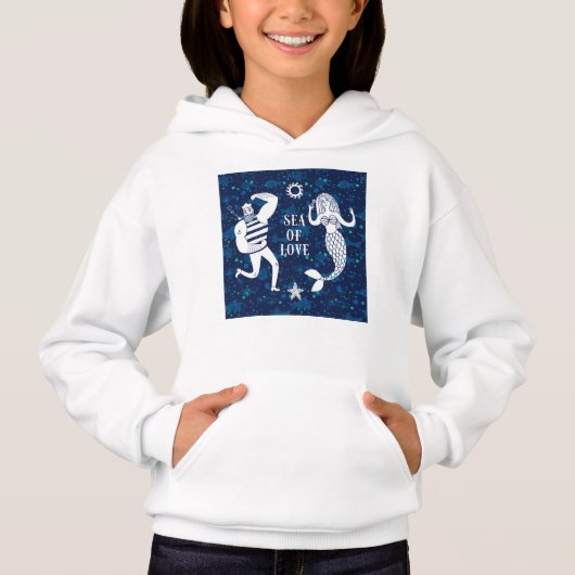 Meer der Liebe Poster Hoodie (Vorderseite)