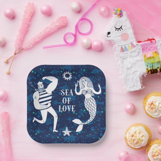 Meer der Liebe Poster Pappteller (Party)