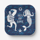 Meer der Liebe Poster Pappteller (Vorderseite)