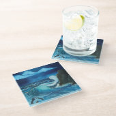 "Meer der Macht" Coaster-Design Glasuntersetzer (Schrägansicht)