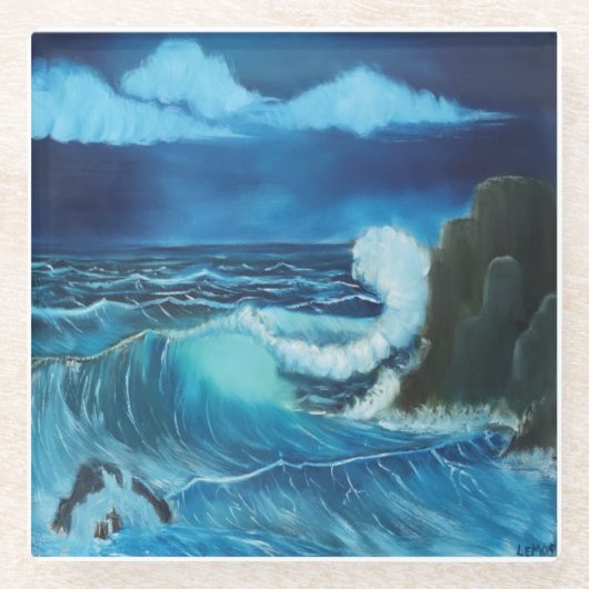 "Meer der Macht" Coaster-Design Glasuntersetzer (Vorderseite)