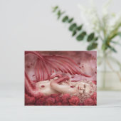 Meer der Rose Postkarte (Stehend Vorderseite)
