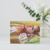 Meer der Rose Schönheitspflege Postkarte (Stehend Vorderseite)