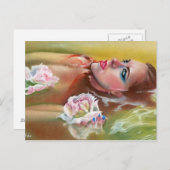 Meer der Rose Schönheitspflege Postkarte (Vorne/Hinten)